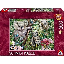 Schmidt Spiele 59706 Cute Koala Family 500 Piece Jigsaw Puzzle