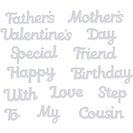 Mixed Sentiments Cutting Dies for Card Making，Cutting Dies Cut Stencils for DIY Scrapbooking Photo Album Decorative Embossing Paper Dies for Card Making Templated