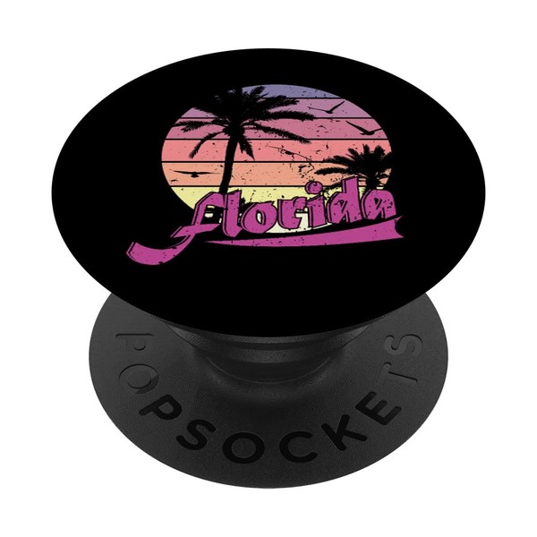 Florida Land of Palm Trees PopSockets with Interchangeable PopGrip