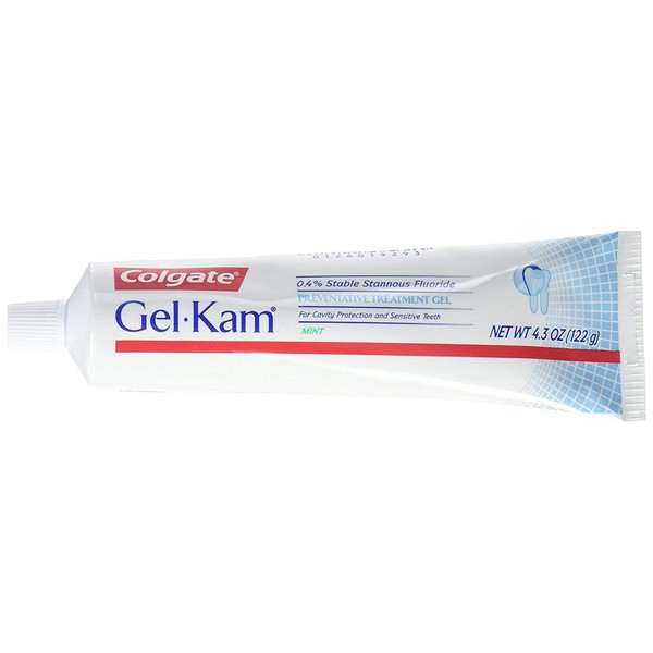 GEL-KAM Flour Gel Mint 4.3 OZ, Pack of 2