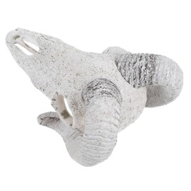 Abaodam Artificial Sheep Skull Decoration Realistic Aquarium Fish Hideout Reptile Terrarium Ornament Durable Compatibility for Fish Tanks Cages