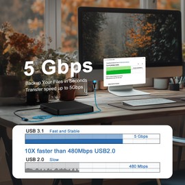 ABCPOW USB Extender Cable 6FT Type A Extension Cable 6 Feet Type A Male to A Female Cord Type A 3.0 Extension Cord Data Transfer Wire for Phone Webcam USB Keyboard Flash Drive Hard Drive Printer