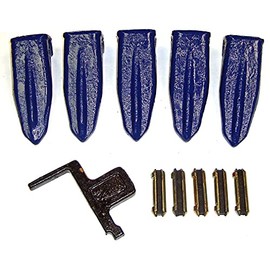 H&L Tooth Company 230ST USA Forged Star or 230CST Cast Star Backhoe Bucket Teeth Plus 23FP Flexpins (5-Pack) for Deere, Case, JBC, and More. + Free Remover Tool | 23 | 230 (Forged 230ST)