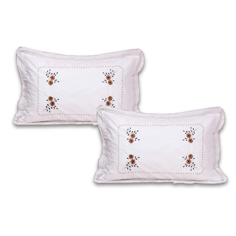 HSR Collection Cotton 144 TC Pillow Cover (Standard_White)