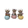 Gerson Easter Decor - Resin Highland Cow on Eggs Figurine
