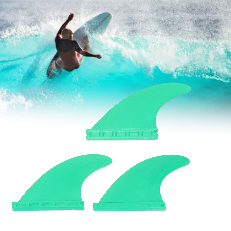 3Pcs Surfboard Fins PVC Thruster Fins Surfing Board Accessories for
