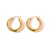 WEIMU 18K Gold Earrings Chunky Gold Hoop Earrings for Women
