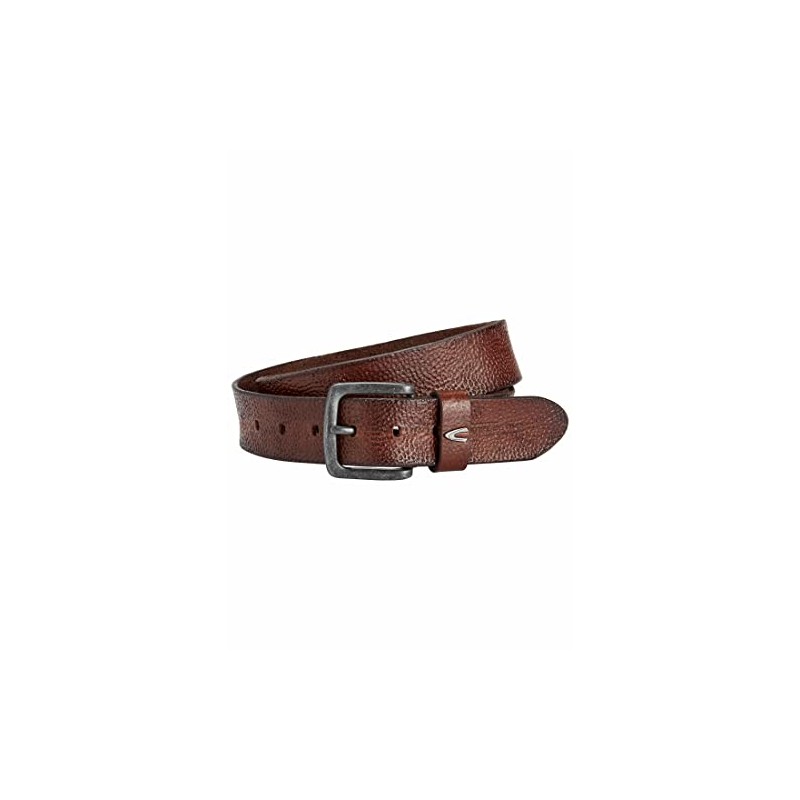 camel active Men's Leather Belt, brown