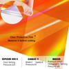 WRAPXPERT Holographic Vinyl Roll Orange, Holographic Permanent Vinyl Orange Glossy
