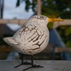 ART-CRAFT Hand-carved decorative seagull in shabby chic style, maritime wooden