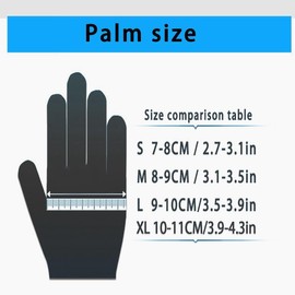 Disposable Gloves, 50/100pcs Nitrile Gloves, Household Cleaning Gloves for Kitchen, Tattoo Cleaning Gloves Disposable, Hair Dyeing, Beauty Salon, Fall Decor, Gift for Girlfriend - Color: Black, Specification: XL: 10-11CM/3.9-4.3in 50pcs