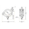 Global Truss Half Coupler 60/50/750kg - Half Coupler