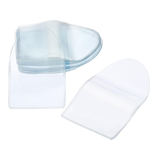 PATIKIL 2" x 2" Coin Sleeves Holders, 24 Pack Pocket