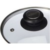 De Buyer 4112.16 Glass Lid with Bakelite Stainless Steel Knob,