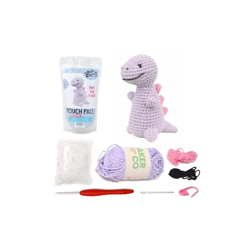 KNITTY CRITTERS - Pouch Pals Crochet Kit - Tiny The