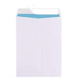 Aimoh 100 6 x 9 Self-Seal Security White Catalog Envelopes - 28lb, 100 Count, Security Tinted, Ultra Strong Quick-Seal, 6x9 inch (38600)