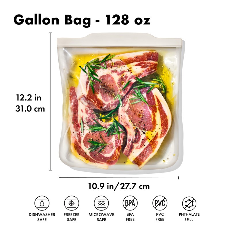 OXO Good Grips Silicone Reusable Bag – Gallon Bag (128