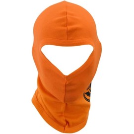 warrior gears 100% Cotton Balaclavas for Kids Balaclava Unisex Ski Face Mask Hood Women Cycling Balaclava for Boys and Girls, Men's Motorcycle Driving Balaclavas One Size - Orange