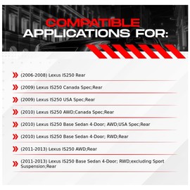 R1 Concepts Rear Brakes and Rotors Kit |Rear Brake Pads| Brake Rotors and Pads| Ceramic Brake Pads and Rotors |Hardware Kit|fits 2006-2013 Lexus IS250