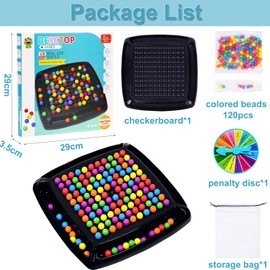 Liecho 120PCS Intellectual Chessboard - Dual Duel, Fun Table Top Strategy Game, Strategy Board Games Chess Board for Kids & Adults, Intellectual Chess Board for Family Game Party Game