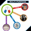 MYH Luggage Padlocks (2X Orange, Combination Lock)