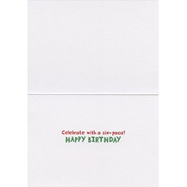 Alpacas with Red Cups Avanti Funny Birthday Card