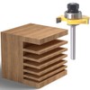 Eyech 1/4 Inch Shank Adjustable Slot Cutter Router Bit Set