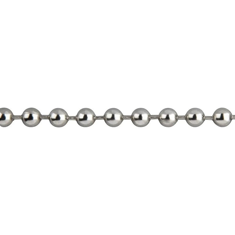 Premium Roller Blind Chrome Beaded Pull Chain - Continuous Loop