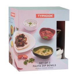 Typhoon World Foods Set of 3 Fajita Bowls