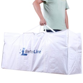 Extra Large Storage Bag - Heavy Duty 45x22x16 Inches Huge Tote Duffel with Max Load of 100 lbs. (45kg) - Tear-resistant & Water-resistant Polypropylene Woven Cloth, With Zippers