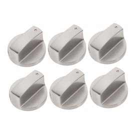 SHINEOFI 6pcs Stove Knob Replacement: Gas Stove Knobs Cooktop Surface Burner Control Replacement Gas Range Oven Part for Home Kitchen