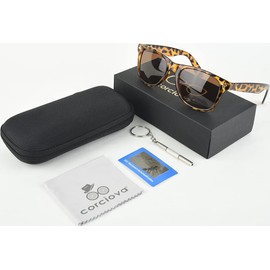 corciova Leopard Polarized Sunglasses Men Women Trendy 2025 Sun Glasses for Driving Fishing 100% UV Protection