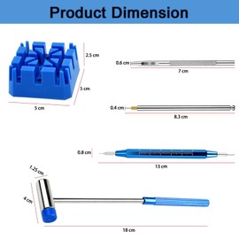 Watch Link Removal Tool Kit, 41Pcs Watch Repair Tool for Band Bracelet Adjustment Replacement and Resizing, Watch Strap Link Remover