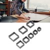 8Pcs Leather Cutting Mold Alloy Steel Square Shape Leather Punching