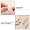 CREATCABIN 1 Box 100Pcs 2 Sizes Kidney Earrings Hook Silver