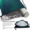 Sotunad Drawstring Backpack Northern Lights Lightweight Gym Backpack Lake with