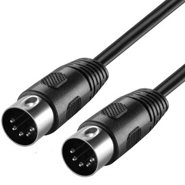 cablepelado Stereo Cable Audio DIN 5-Pin Male 2 m Black
