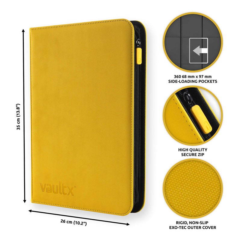 Vault X Premium Exo-Tec Zip Binder - 9 Pocket with