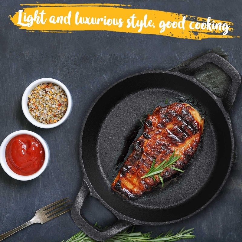 Ziliny Mini Cast Iron Skillets 6.3 x 6.3 x 1.5
