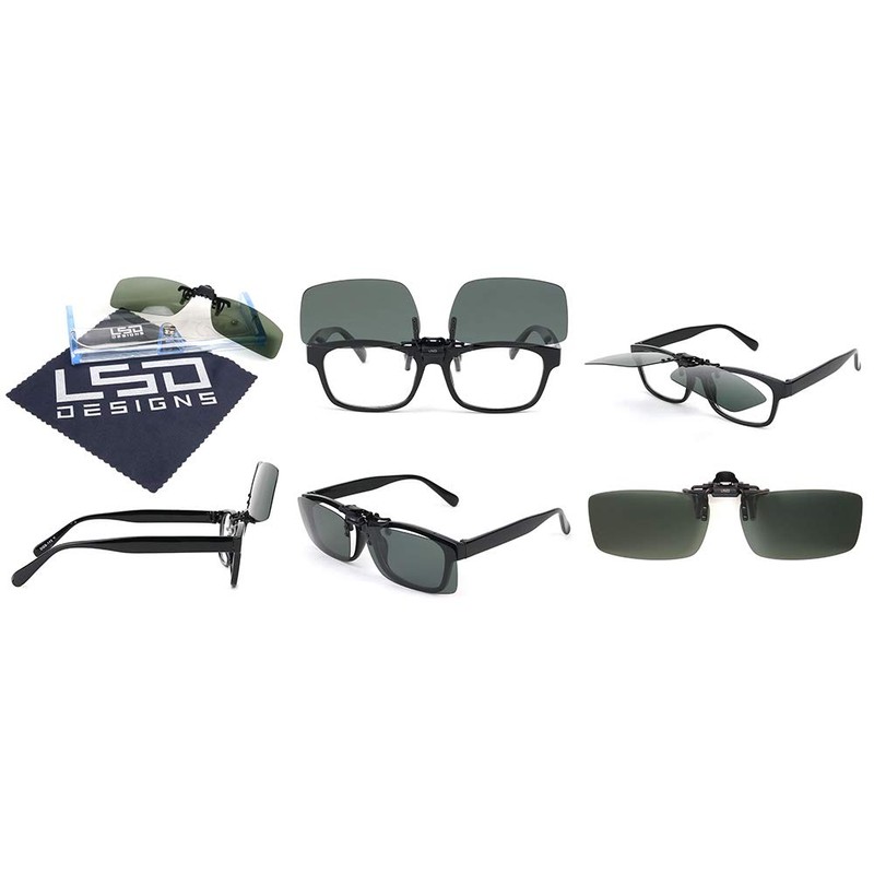 Love Soul Dream Clip Sunglasses Type2 Brown