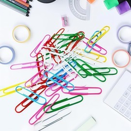 Pack of 295 Foldback Clips, Colourful, Metal Paper Clips, Premium Paper Clips in 4 Sizes (32 mm, 25 mm, 19 mm, 15 mm), Ideal as School Supplies or Perfect for Organising Documents