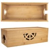 Cable Management Box,Bamboo Cable Management Box,Cord Management Box for Desk,