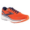 Brooks Men's Ghost 15 Running Shoe - Flame/Navy/Blue - 8.5