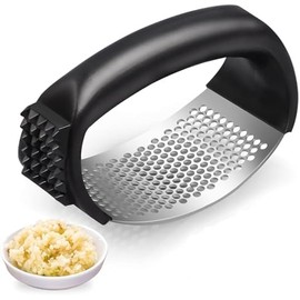 Prensa De Ajo,2026 Kitchen Heavy Duty Mill Garlic Press Set Rocker,Exprimidor De Ajos,Exprimidor Manual De Ajos En Acero Inoxidable.