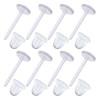 RUTZ® Clear Earrings, 100pcs Earring Retainers, Safety Backs Rubber Stoppers