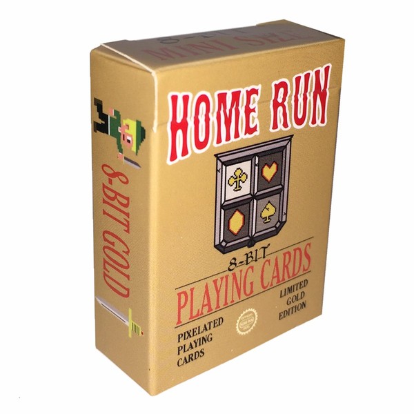 Home Run Games 8-Bit Mini Gold Playing Cards