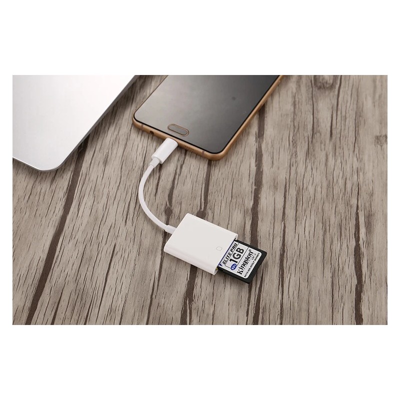 FLEAVER Micro USB to SD Card Camera Reader for Android