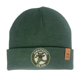 Peter Grimm Grateful Dead Beanie Hat, Unisex (Hunter Green)