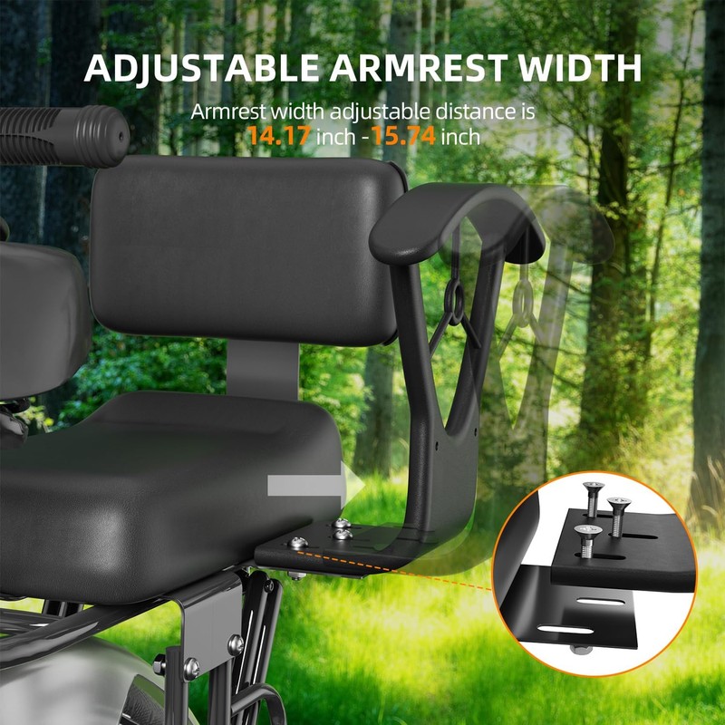 Rear Child Bike Seat for Family Rides – Adjustable Backrest,