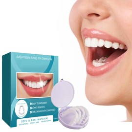 1 Pairs of Temporary Teeth for Women and Men/Cosmetic Denture Veneers for Temporary Smile/Nature and Comfortable/Showing Your Confident and Beautiful Smile